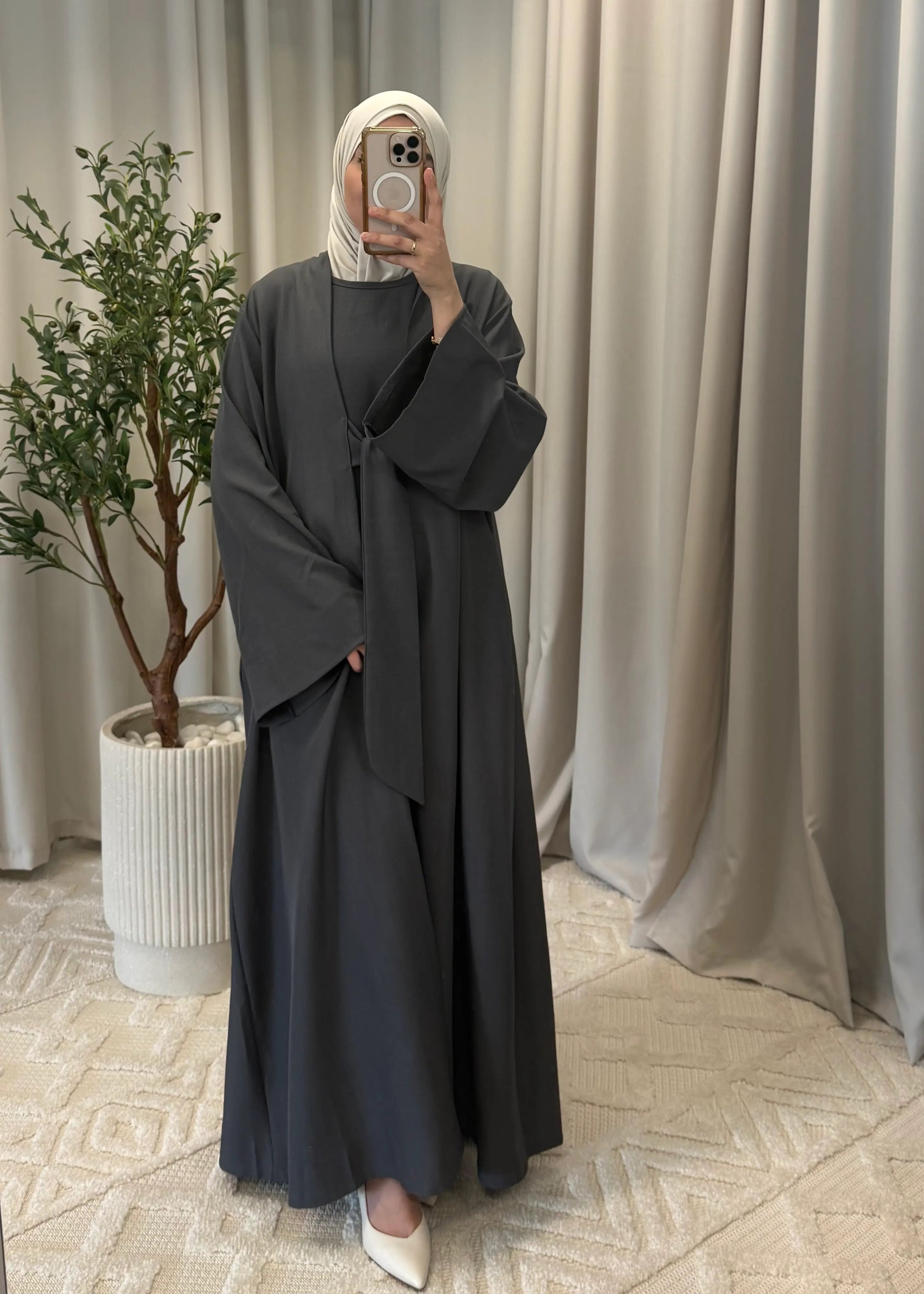 ISRA ABAYA GREY
