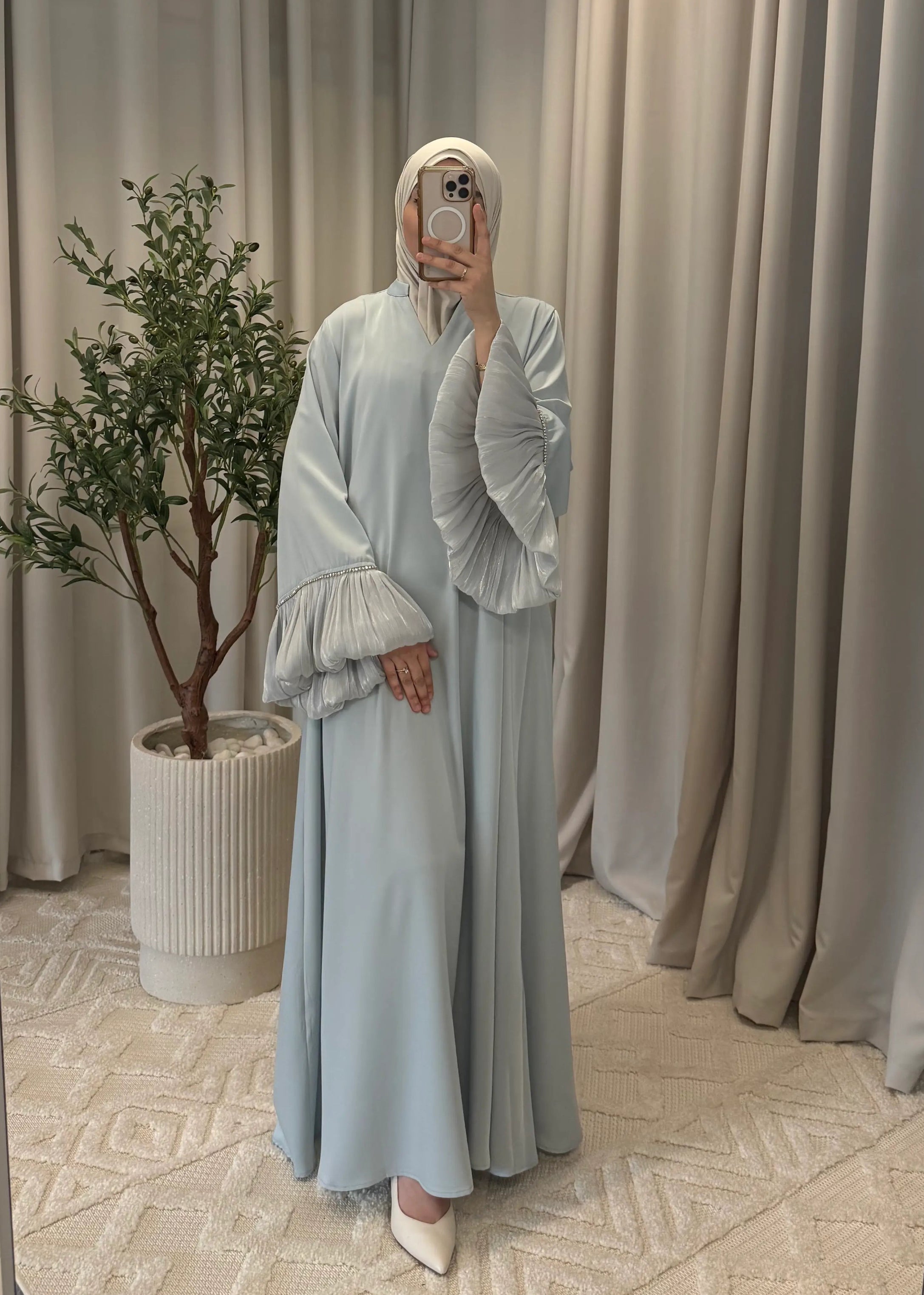 FARASHA ABAYA BLUE
