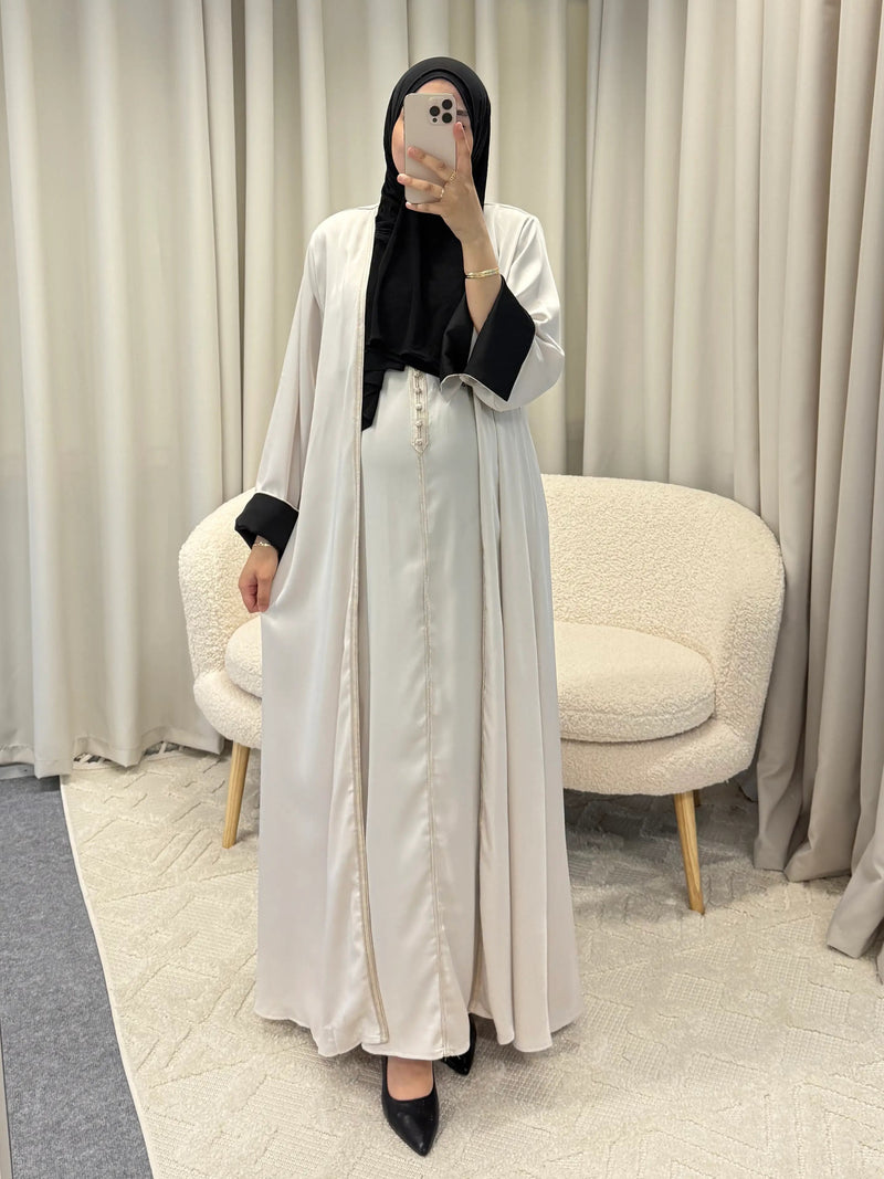 NAHLA SET KIMONO BEIGE