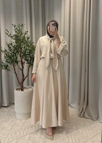 HAFSA SKIRT SET CREAM
