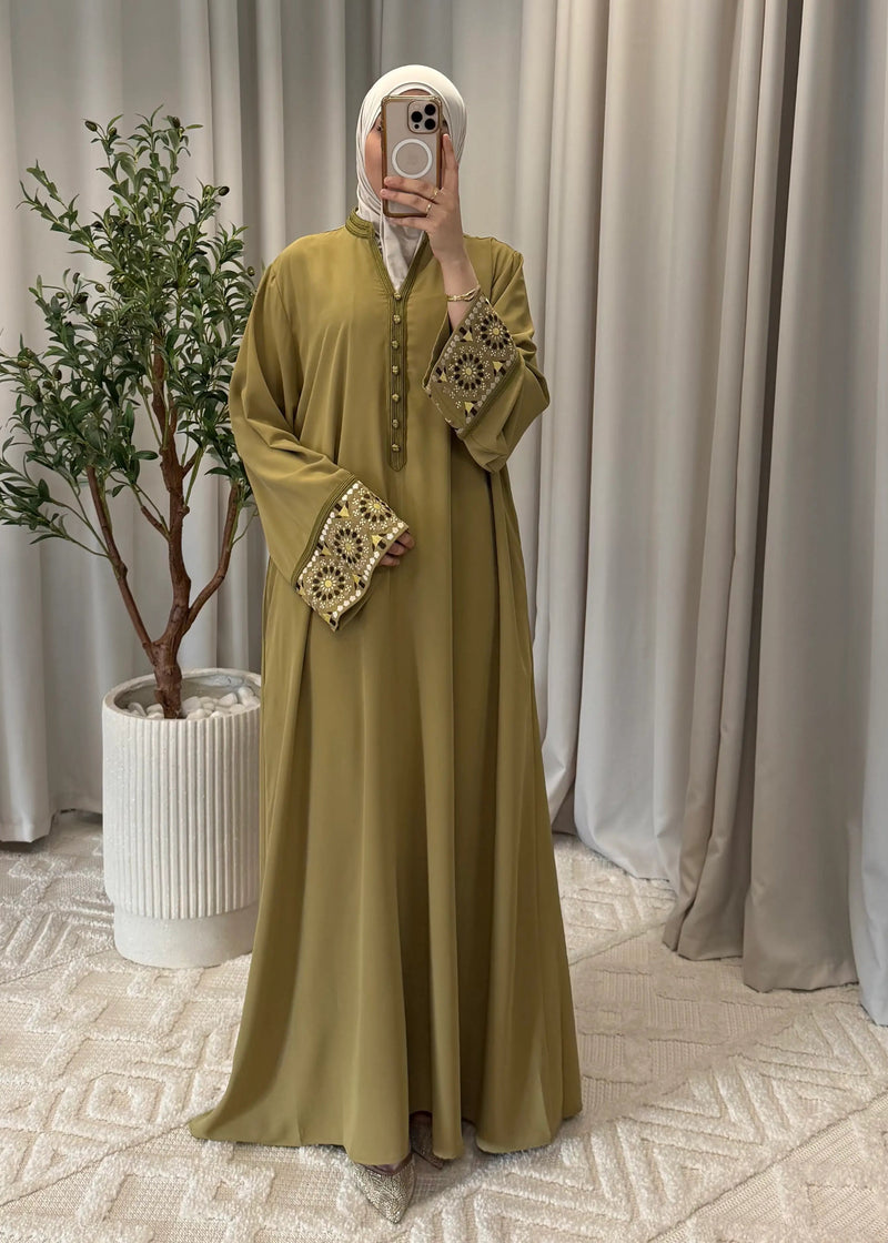 ALINA ABAYA PISTACHIO