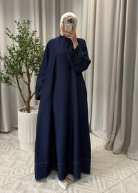 SANA DENIM LOOK DRESS BLUE POCKET