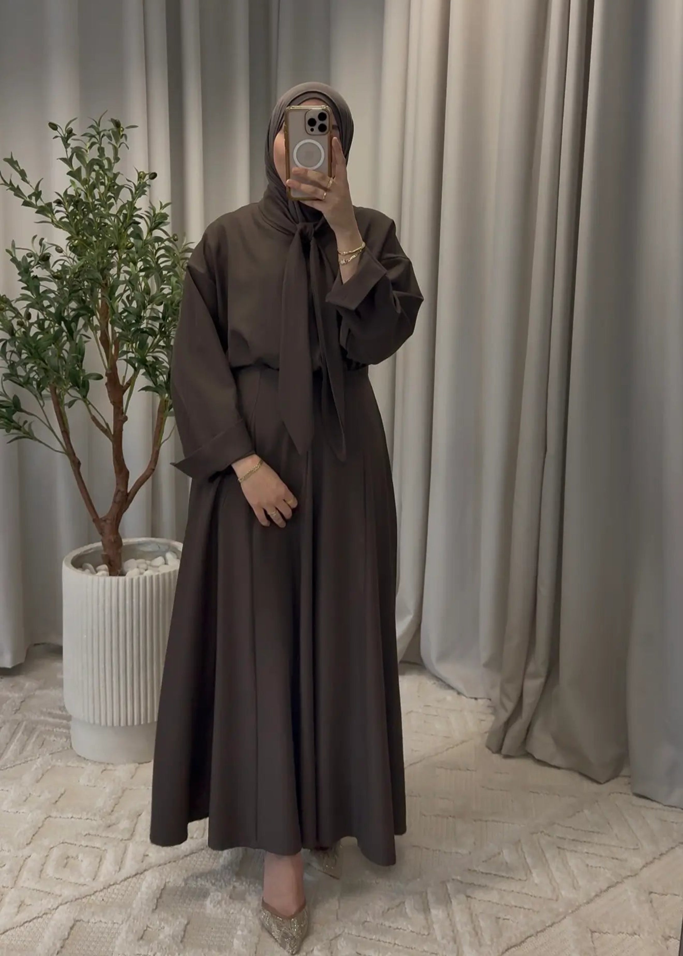 HAFSA SKIRT SET COFFEE