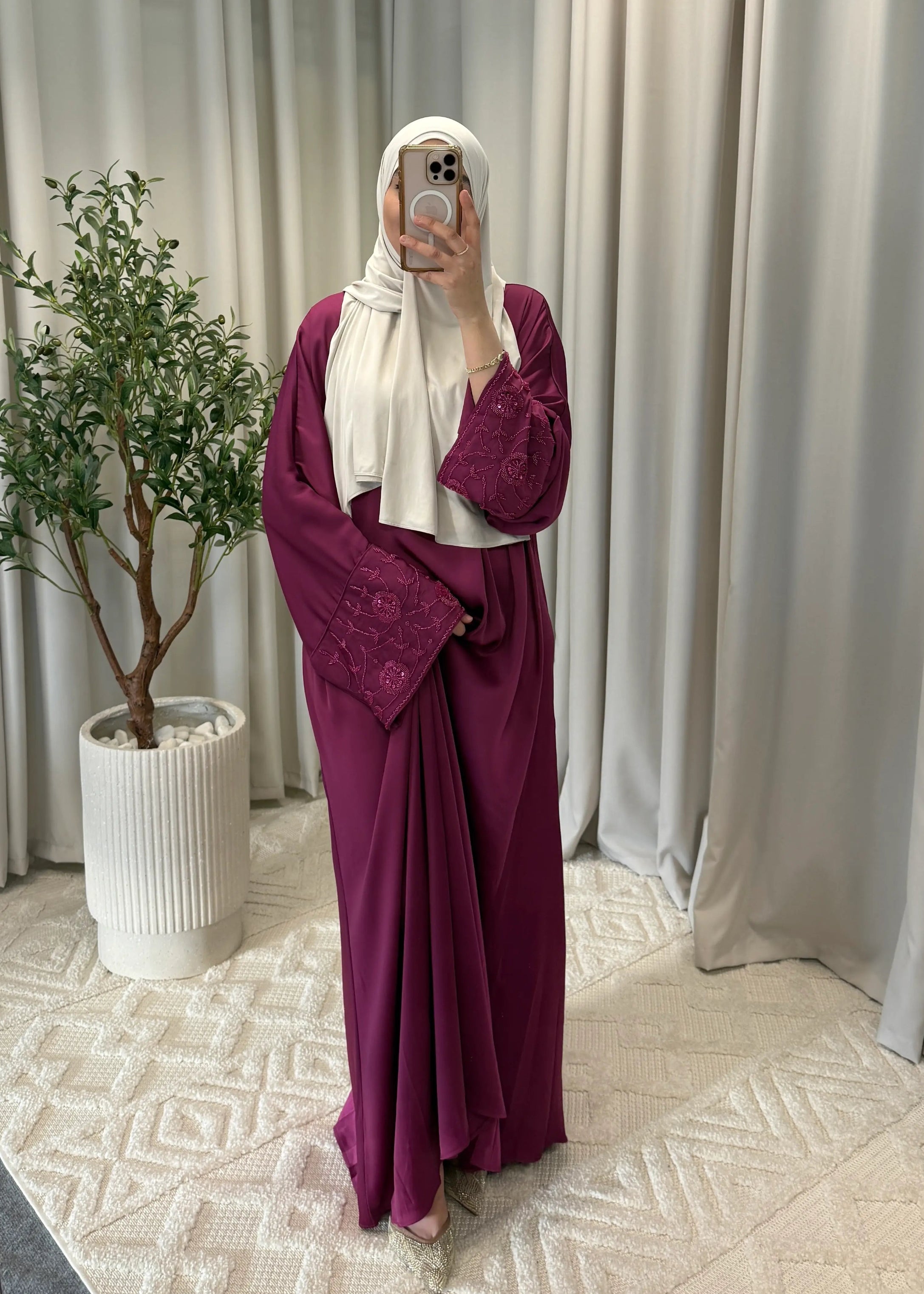 HIRA ABAYA FUCHSIA