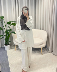 SALIHA LINEN TWINSET