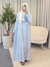 NABILA RUFFLE DRESS BLUE 