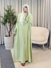RUFFLE DRESS NABILA GREEN
