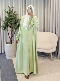 RUFFLE DRESS NABILA GREEN