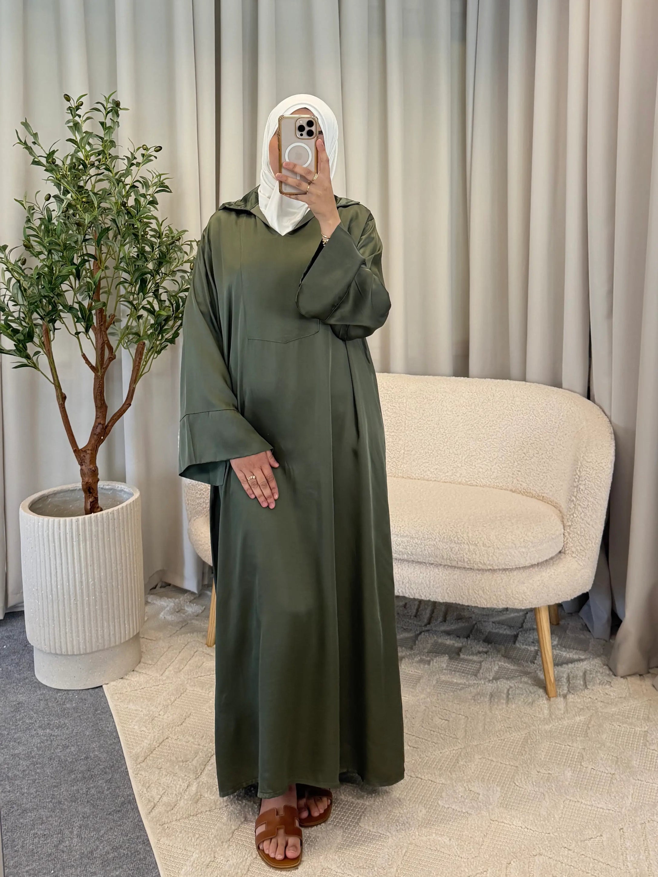 NAWAL DRESS GREEN 