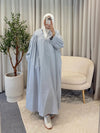 NAFISA COTTON DRESS BLUE