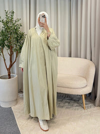 NAFISA COTTON DRESS GREEN