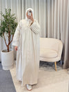 NAFISA COTTON DRESS BEIGE 