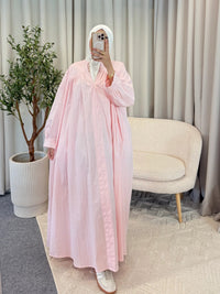 NAFISA COTTON DRESS PINK