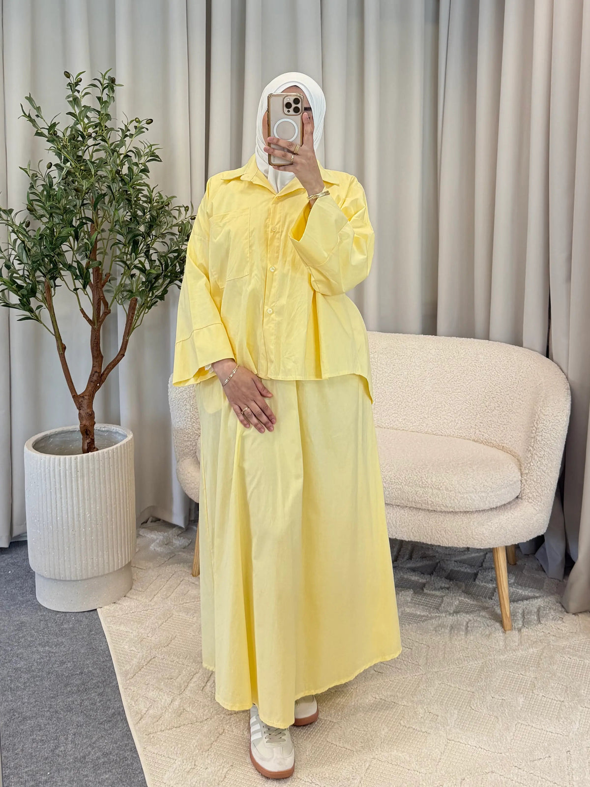 SAMAH SET SKIRT YELLOW
