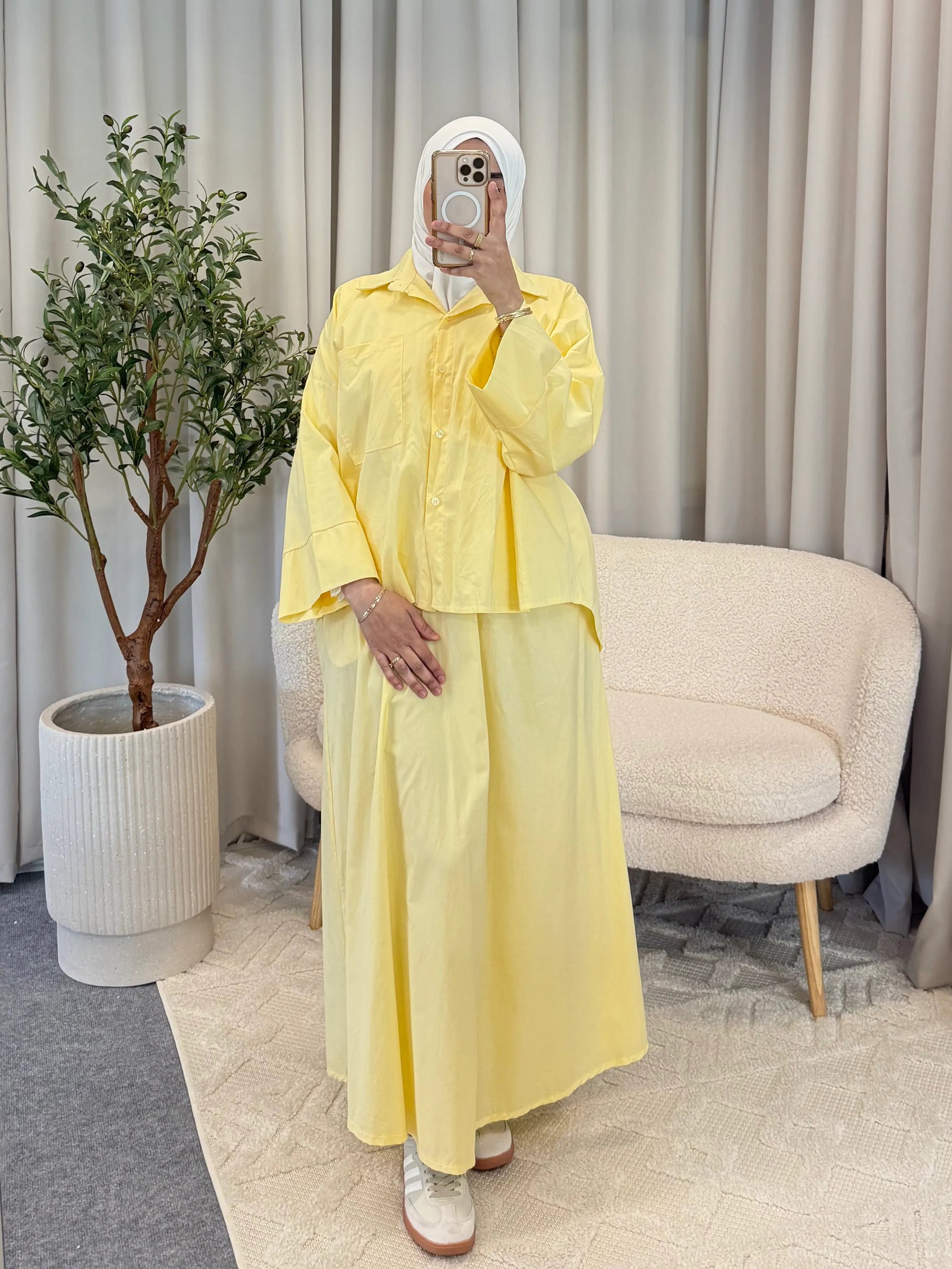 SAMAH SET SKIRT YELLOW