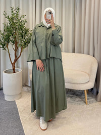SAMAH SKIRT SET GREEN
