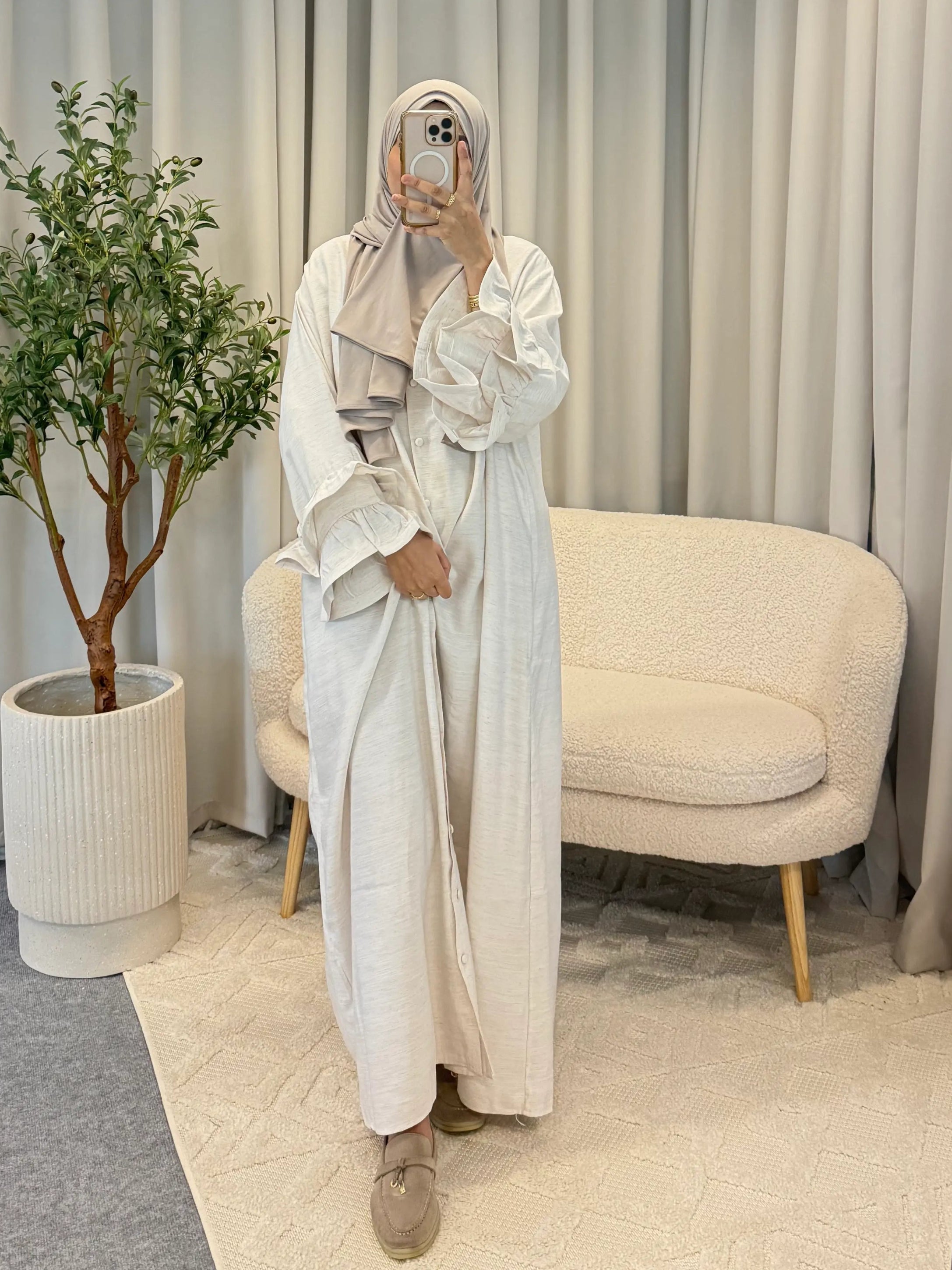 NABILA DRESS BEIGE