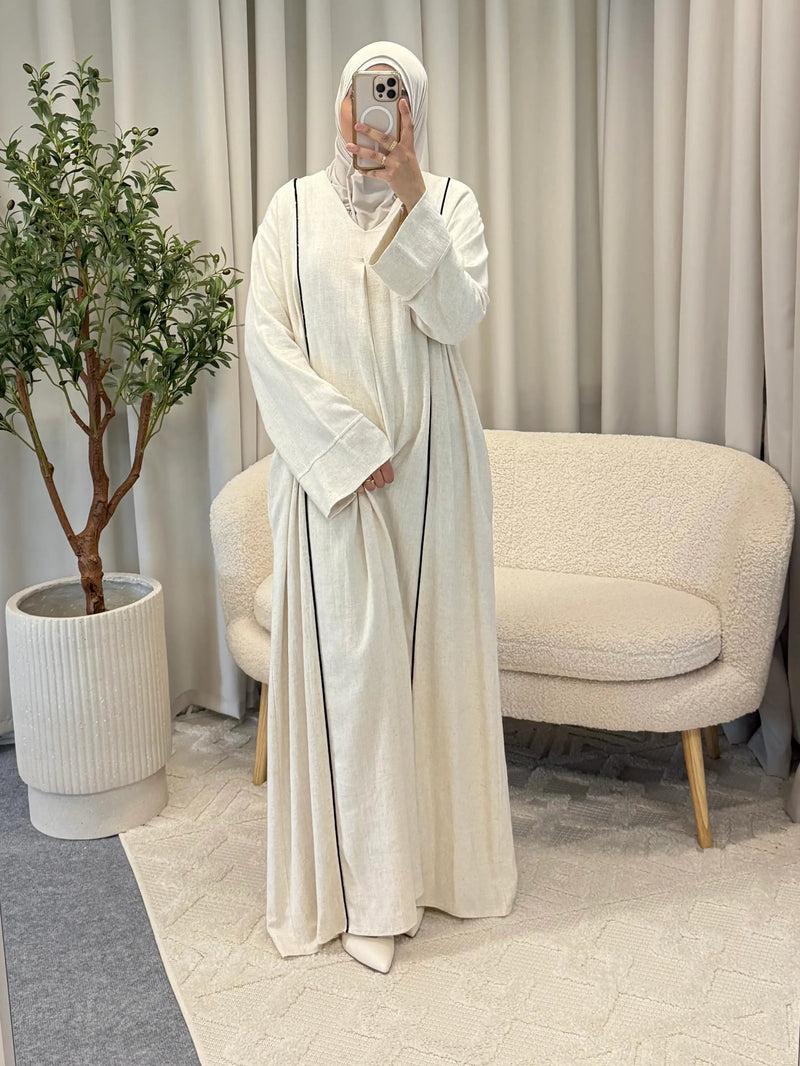 FATIMA ABAYA CREAM