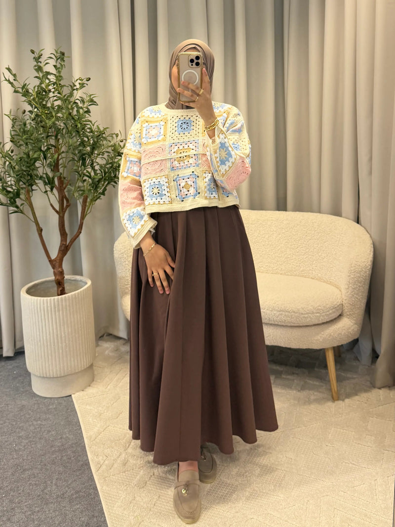 JAYDA SKIRT BROWN