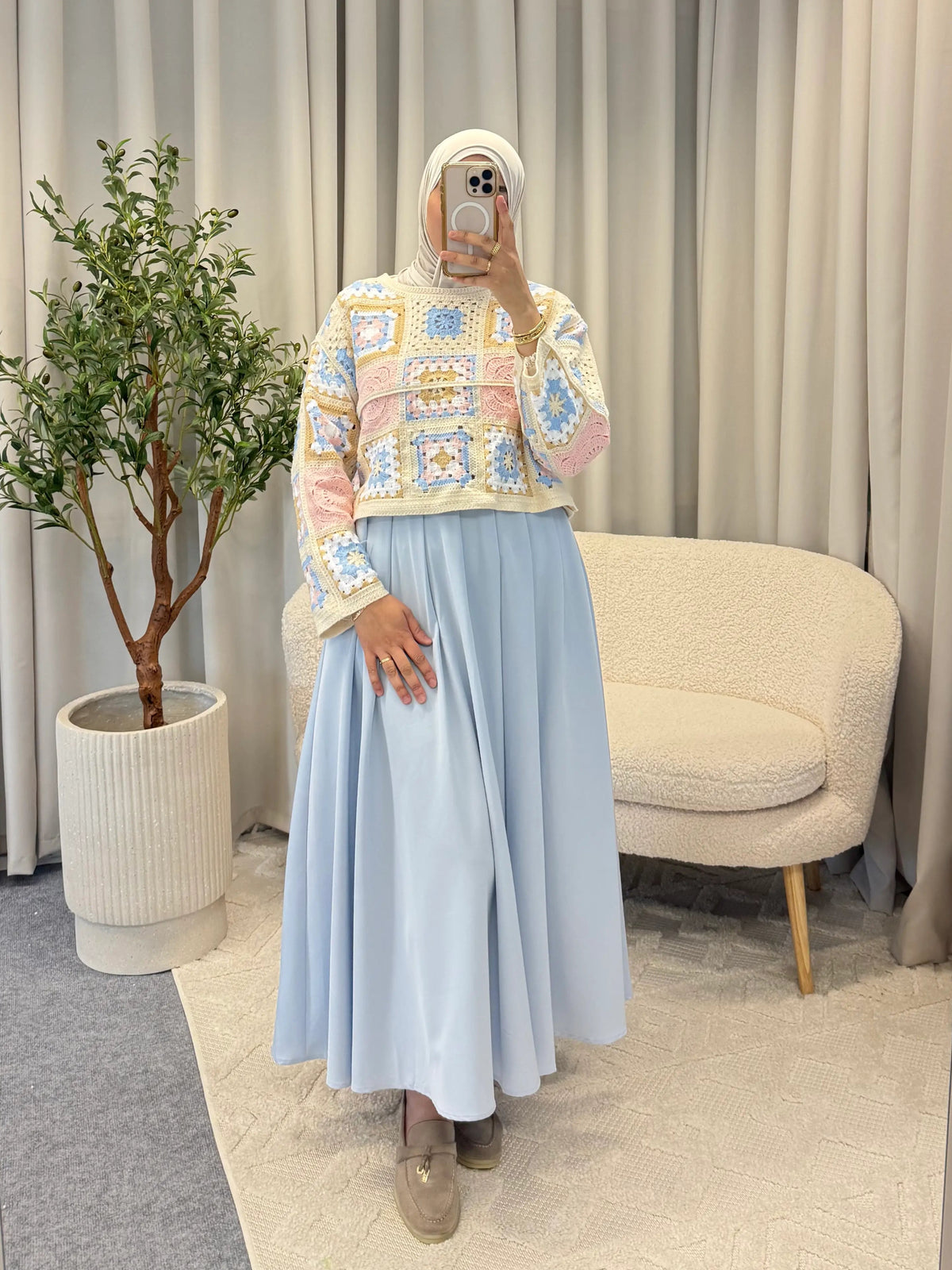 JAYDA SKIRT BLUE
